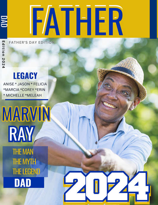 Editable Father's Day Magazine Cover 2