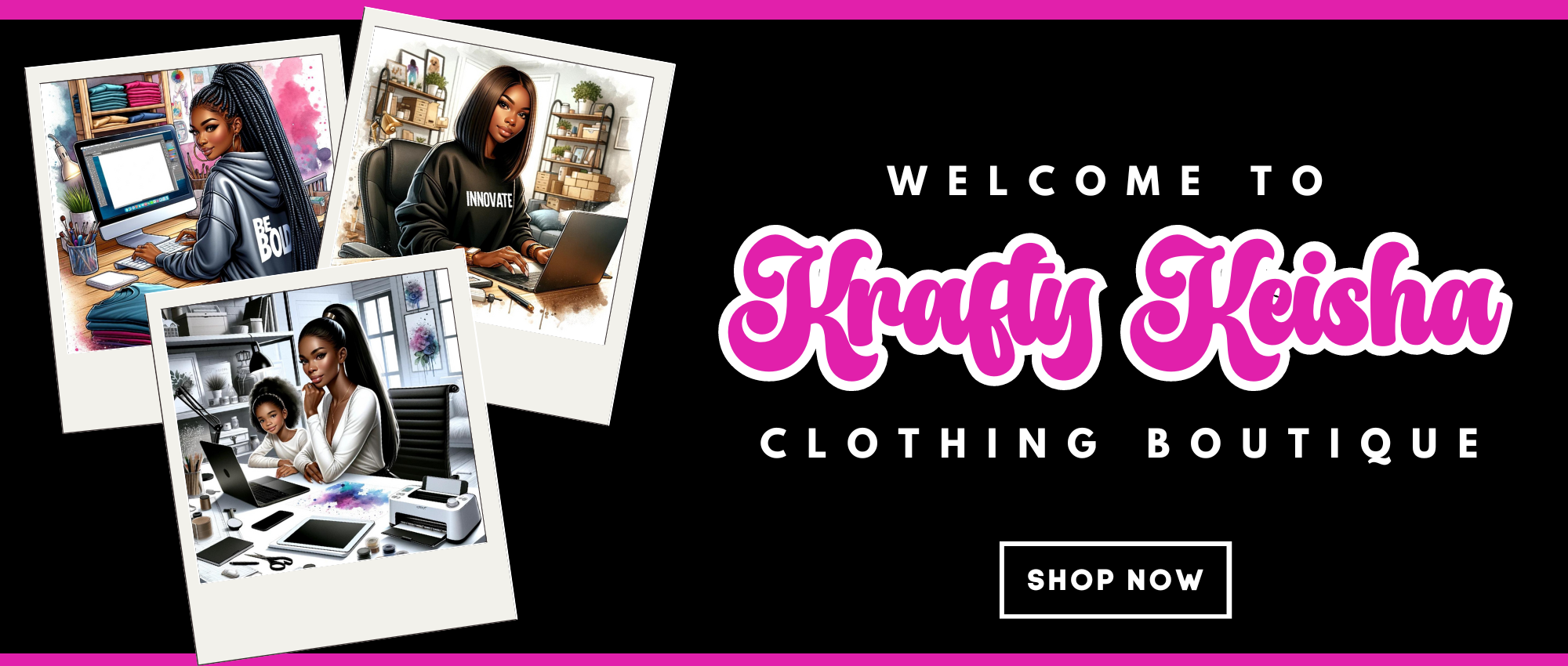 Keisha Rants Design Krafty Keisha Editable Digital Banner – MSCre8tiveDesigns LLC