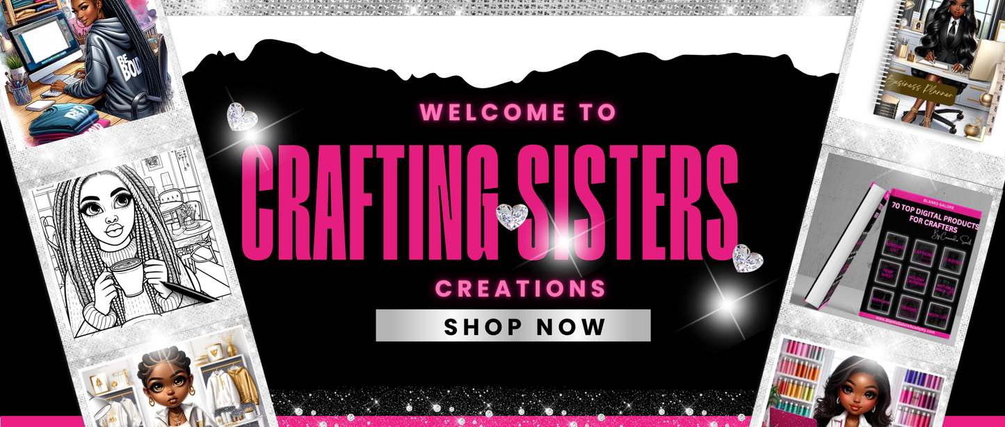 Crafting Sisters Editable Digital Banner