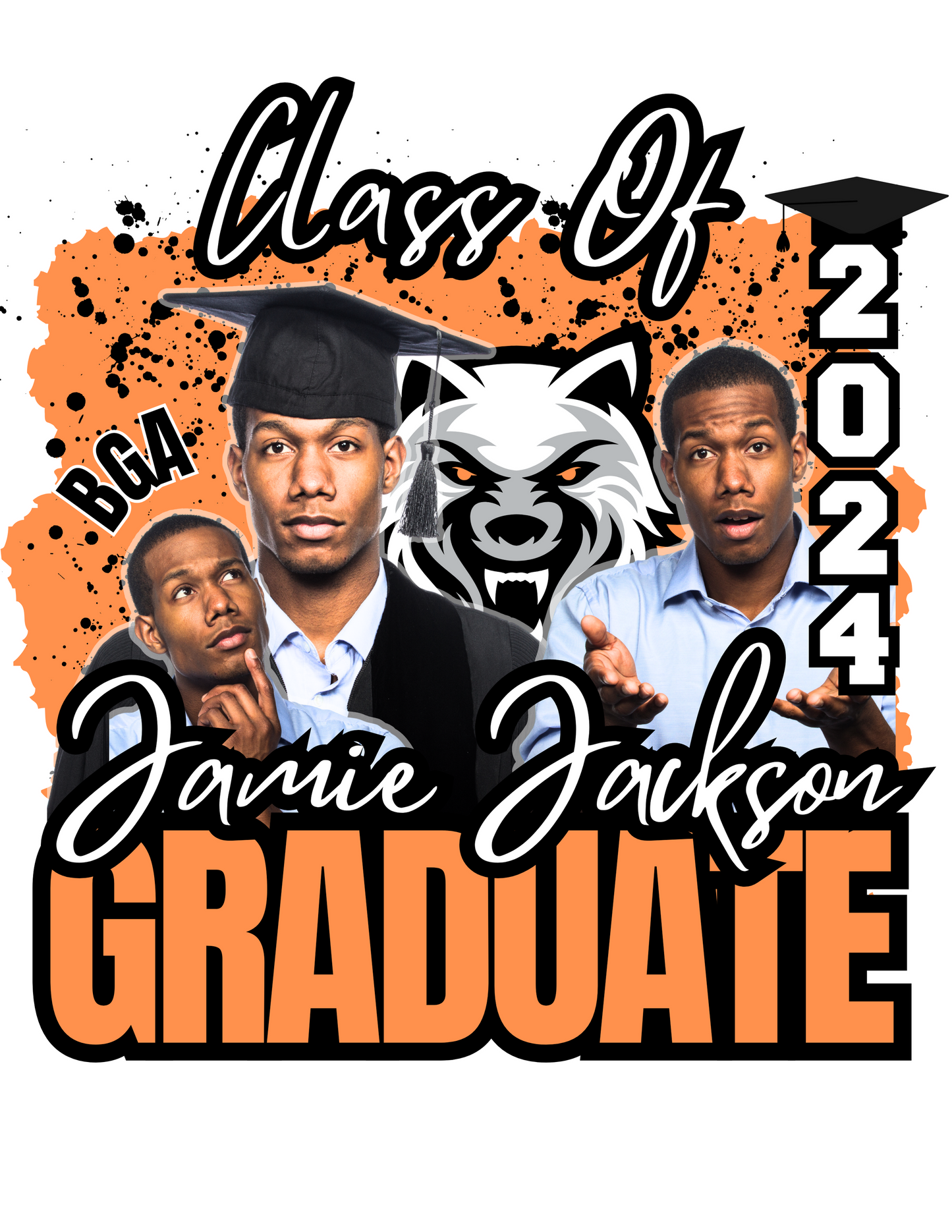 Graduation T-shirt Editable Templates 5pcs + 2 bonus